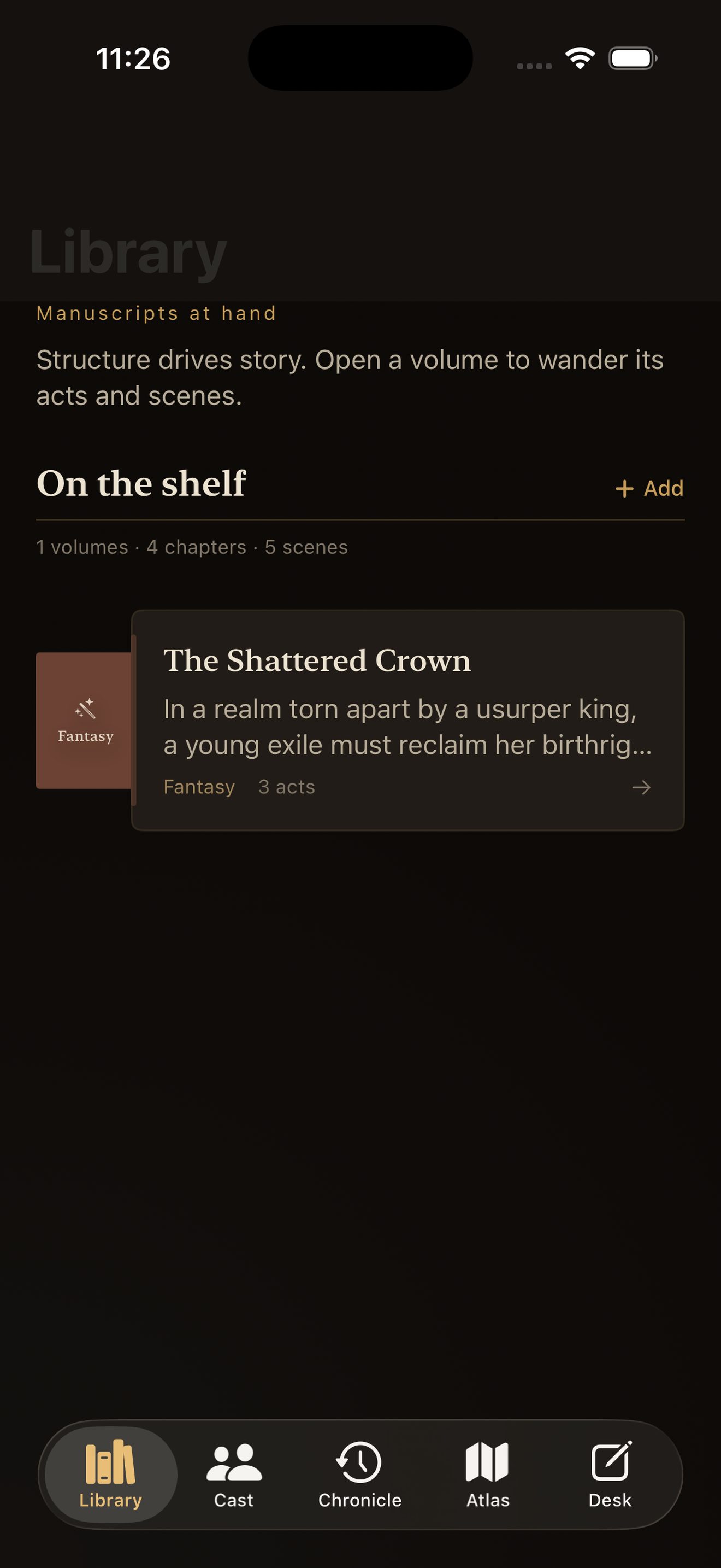 StoryForge character cast